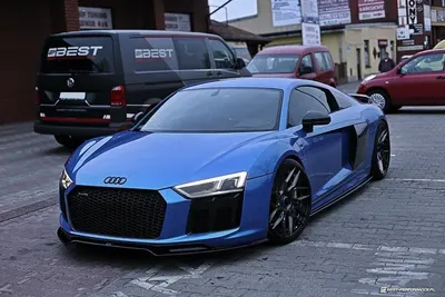 Maxton Design Frontsplitter V.2 für Audi R8 Mk2 – Schwarz glänzend
