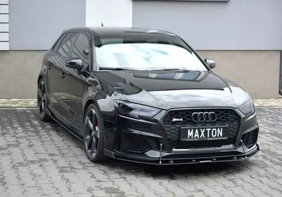 Maxton Design Frontsplitter V.2 für Audi RS3 Sportback 8V Facelift – Schwarz matt
