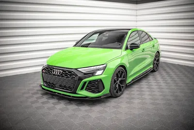 Maxton Design Frontsplitter V.2 für Audi RS3 Limousine 8Y – Schwarz glänzend