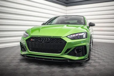 Maxton Design Frontsplitter V.2 für Audi RS5 F5 Facelift – Schwarz glänzend