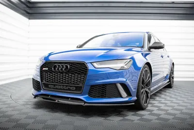 Maxton Design Frontsplitter V.2 für Audi RS6 C7 / C7 Facelift – Schwarz glänzend