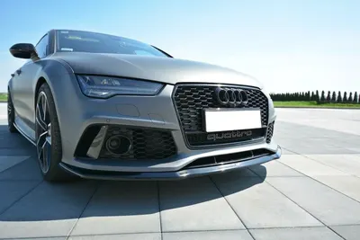 Maxton Design Frontsplitter V.2 für Audi RS7 C7 – Schwarz glänzend