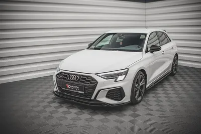 Maxton Design Frontsplitter V.2 für Audi S3 / A3 S line 8Y – Schwarz glänzend