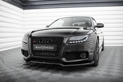Maxton Design Frontsplitter V.2 für Audi S5 / A5 S line 8T – Schwarz glänzend