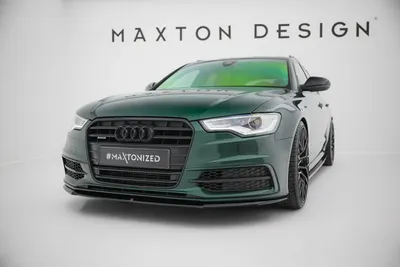 Maxton Design Frontsplitter V.2 für Audi S6 / A6 S line C7 – Schwarz glänzend