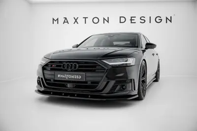 Maxton Design Frontsplitter V.2 für Audi S8 / A8 S line D5 – Schwarz glänzend
