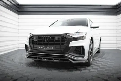 Maxton Design Frontsplitter V.2 für Audi SQ8 / Q8 S line Mk1 – Schwarz glänzend