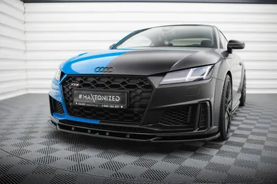 Maxton Design Frontsplitter V.2 für Audi TT S / TT S line 8S Facelift – Schwarz glänzend