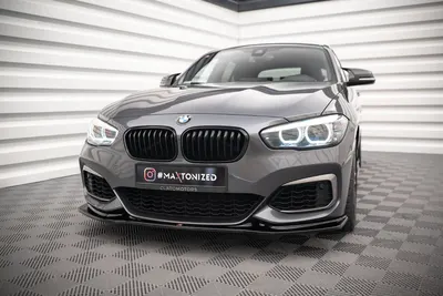 Maxton Design Frontsplitter V.2 für BMW 1er F20/F21 M-Power – Schwarz glänzend