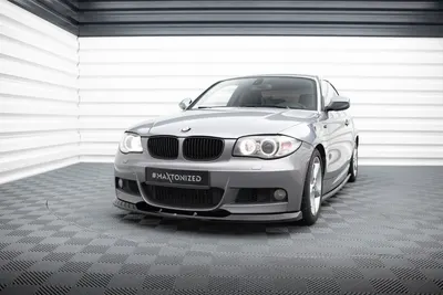 Maxton Design Frontsplitter V.2 für BMW 1er M-Paket E82 – Schwarz glänzend