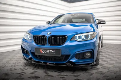 Maxton Design Frontsplitter V.2 für BMW 2er M-Paket F22 – Schwarz glänzend