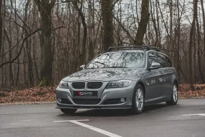 Maxton Design Frontsplitter V.2 für BMW 3er E90/E91 Facelift – Schwarz glänzend