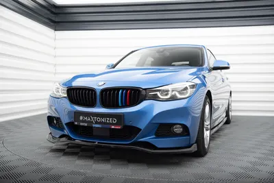 Maxton Design Frontsplitter V.2 für BMW 3er GT M-Paket F34 – Schwarz glänzend