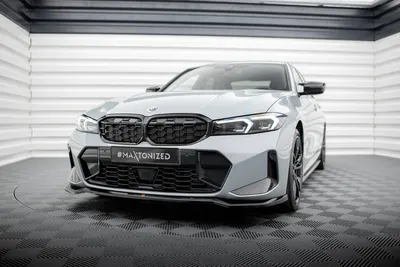 Maxton Design Frontsplitter V.2 für BMW 3er M340i / M-Paket G20 / G21 Facelift – Schwarz glänzend