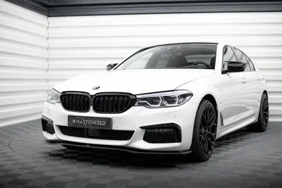 Maxton Design Frontsplitter V.2 für BMW 5er M-Paket / M550d / M550i G30/ G31 M-Paket – Schwarz glänzend