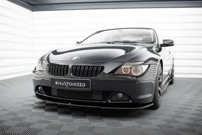 Maxton Design Frontsplitter V.2 für BMW 6er Coupé E63 / Cabrio E64 – Schwarz glänzend