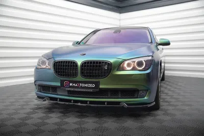 Maxton Design Frontsplitter V.2 für BMW 7er F01 – Schwarz glänzend