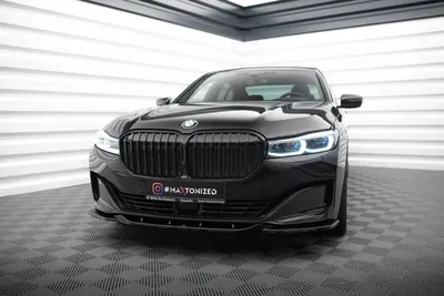 Maxton Design Frontsplitter V.2 für BMW 7er G11 / G12 Facelift – Schwarz glänzend