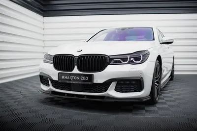 Maxton Design Frontsplitter V.2 für BMW 7er M-Paket G11 /G12 – Schwarz glänzend