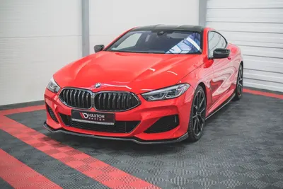 Maxton Design Frontsplitter V.2 für BMW 8er Coupé G15 / 8 Gran Coupé M-Paket G16 – Schwarz glänzend