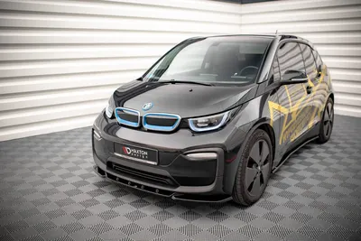 Maxton Design Frontsplitter V.2 für BMW i3 Mk1 Facelift – Schwarz glänzend