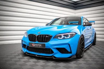 Maxton Design Frontsplitter V.2 für BMW M2 Competition F87 – Schwarz glänzend