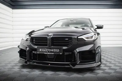 Maxton Design Frontsplitter V.2 für BMW M2 G87 – Schwarz glänzend
