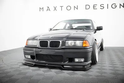 Maxton Design Frontsplitter V.2 für BMW M3 / 3 M-Paket E36 Coupé – Schwarz glänzend