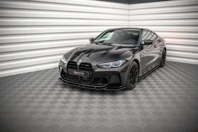 Maxton Design Frontsplitter V.2 für BMW M4 G82 / G82 Facelift – Schwarz glänzend