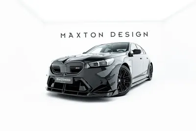 Maxton Design Frontsplitter V.2 für BMW M5 Limousine / Touring G90 – Schwarz glänzend