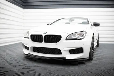 Maxton Design Frontsplitter V.2 für BMW M6 Gran Coupé / Coupé / Cabriolet F06 / F13 / F12 – Schwarz glänzend