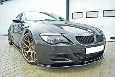Maxton Design Frontsplitter V.2 für BMW M6 E63 – Schwarz glänzend