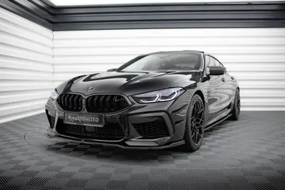 Maxton Design Frontsplitter V.2 für BMW M8 Gran Coupé F93 / Coupé F92 – Schwarz glänzend