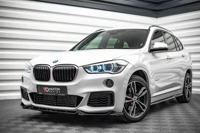 Maxton Design Frontsplitter V.2 für BMW X1 M-Paket F48 – Schwarz glänzend