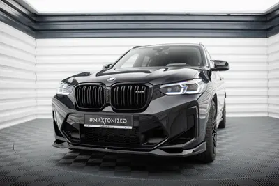 Maxton Design Frontsplitter V.2 für BMW X3 M F97 Facelift – Schwarz glänzend