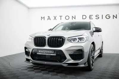 Maxton Design Frontsplitter V.2 für BMW X4 M F98 – Schwarz glänzend