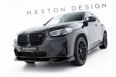 Maxton Design Frontsplitter V.2 für BMW X4 M-Paket G02 Facelift – Schwarz glänzend