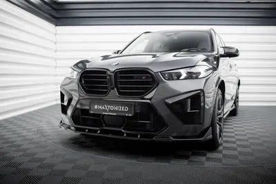 Maxton Design Frontsplitter V.2 für BMW X5 M F95 Facelift – Schwarz glänzend