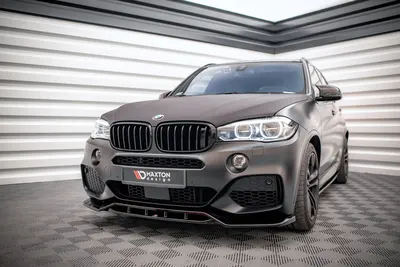 Maxton Design Frontsplitter V.2 für BMW X5 M-Paket F15 – Schwarz glänzend