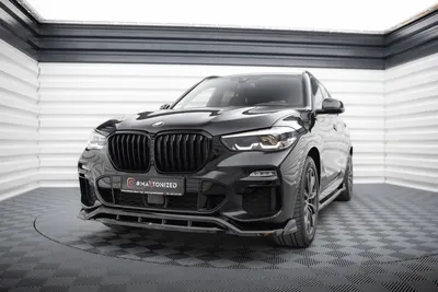 Maxton Design Frontsplitter V.2 für BMW X5 M-Paket G05 – Schwarz glänzend