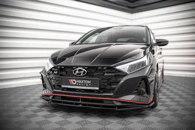 Maxton Design Frontsplitter V.2 für Hyundai i20 N Mk3 – Schwarz glänzend
