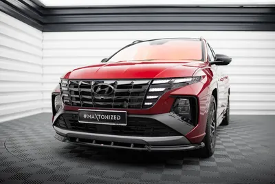 Maxton Design Frontsplitter V.2 für Hyundai Tucson N-Line Mk4 – Schwarz glänzend
