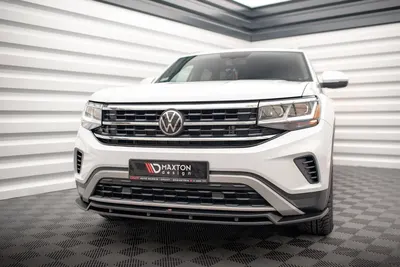 Maxton Design Frontsplitter V.2 für VW Atlas Cross Sport – Schwarz glänzend