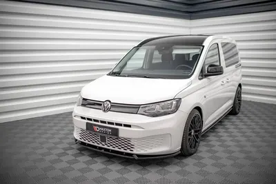 Maxton Design Frontsplitter V.2 für VW Caddy Mk5 – Schwarz glänzend