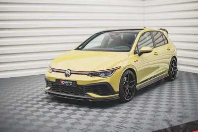 Maxton Design Frontsplitter V.2 für VW Golf 8 GTI Clubsport – Schwarz glänzend