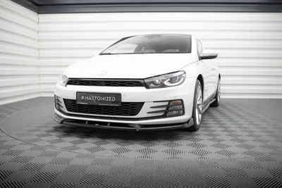 Maxton Design Frontsplitter V.2 für VW Scirocco Mk3 Facelift – Schwarz glänzend