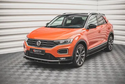 Maxton Design Frontsplitter V.2 für VW T-Roc Mk1 – Schwarz glänzend