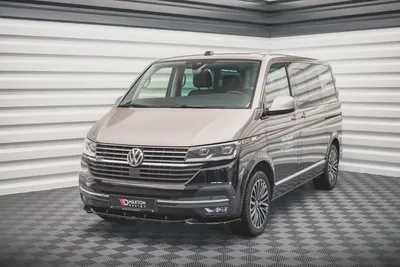 Maxton Design Frontsplitter V.2 für VW T6.1 – Schwarz glänzend