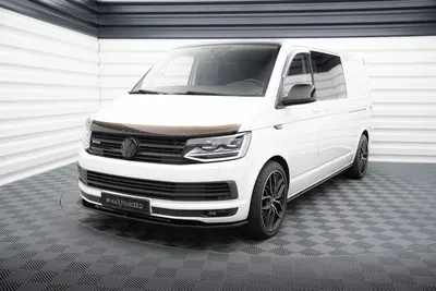 Maxton Design Frontsplitter V.2 für VW T6 – Schwarz glänzend