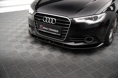 Maxton Design Frontsplitter V.3 für Audi A6 C7 – Schwarz glänzend